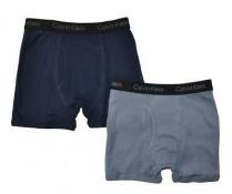 Calvin Klein Boys Navy & Blue 2 Pack Boxer Briefs Size 4/5 6/7 8/10 12/14 16/18