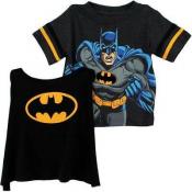 Batman Toddler Boys S/S T-Shirt & Cape Size 2T 3T 4T