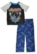 Aerosmith Boys 2-Piece Blue Pajama Pant Set Size 4/5 6/7 8 10/12