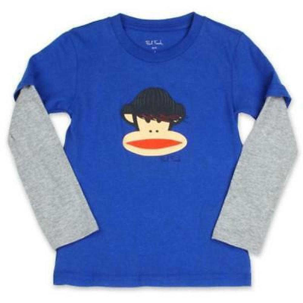 Paul Frank Boys L/S Blue Skateboard Julius Top Size 5 6 $28