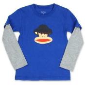 Paul Frank Boys L/S Blue Skateboard Julius Top Size 5 6 $28
