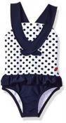 Kiko & Max Infant Girls One-Piece Peplum Swimsuit Size 3/6M 6/9M 12M 18M 24M