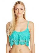 Jessica Simpson Womens Mint Bandeau Tankini with Soft Cups Size Small