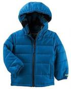 Osh Kosh B'gosh Boys Blue Puffer Outerwear Coat Size 4 $70