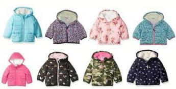 Carter's Girls Bubble Jacket (Assorted Colors) Size 2T 3T 4T 4 5/6 6X