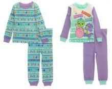Hatchimals Girls 4pc Cotton Pajama Pant Set Size 2T 3T 4T 4 6X 8 10