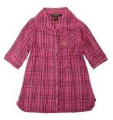 Rocawear Girls L/S Pink & Black Plaid Tunic Size 6 $32