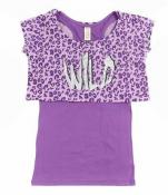 Chillipop Toddler Girls Purple 2pc Animal Print Top Size 3T