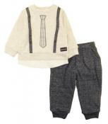 Calvin Klein Infant Boys Mock Look 2pc Jogger Set Size 3/6M 6/9M 12M 18M 24M