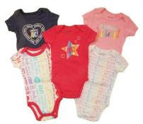 Juicy Couture Infant Girls Pink & Blue 5pc Bodysuit Set Size 0/3M 3/6M 6/9M