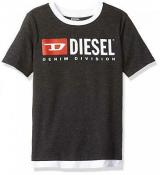 Diesel Boys Black Heather Fashion Top Size 4 5 6 7 8 10/12 14 16 $30