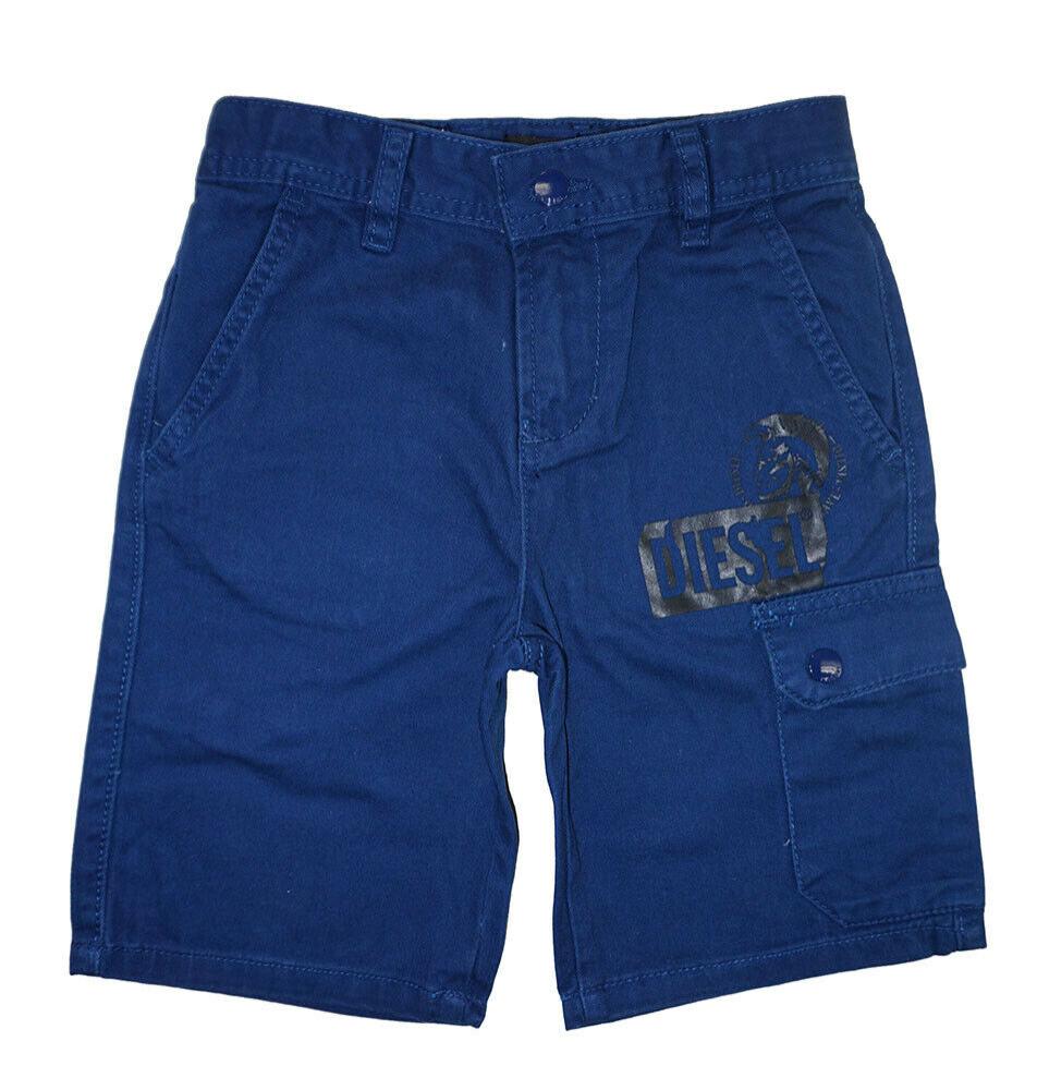 Diesel Boys Blue Cargo Short Size 4 5 6 7 8 10 12 14 16 $39