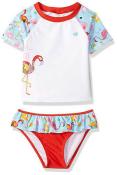 Skechers Girls Flamingo 2pc Rashguard Swim Set Size 2T 3T 4T 4 5 6 6X