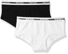 Diesel Girls Black & White Two-Pack Boy Short Panties Size S M L