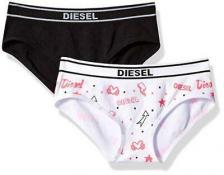 Diesel Girls Black & Multi Color Two-Pack Seamless Hipsters Size S M L XL