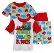Sesame Street Toddler Boys 4pc Snug Fit Pajama Short Set Size 2T 3T 4T
