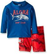 Osh Kosh Infant Boys Two Piece Rashguard Swim Short Set Size 12M