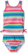 Osh Kosh Toddler Girls 2pc Striped Tankini Swimsuit Size 2T