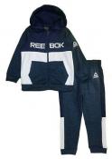 Reebok Boys Navy & White Hoodie 2pc Jogger Set Size 2T 3T 4T 4 5 6 7 8 10 12