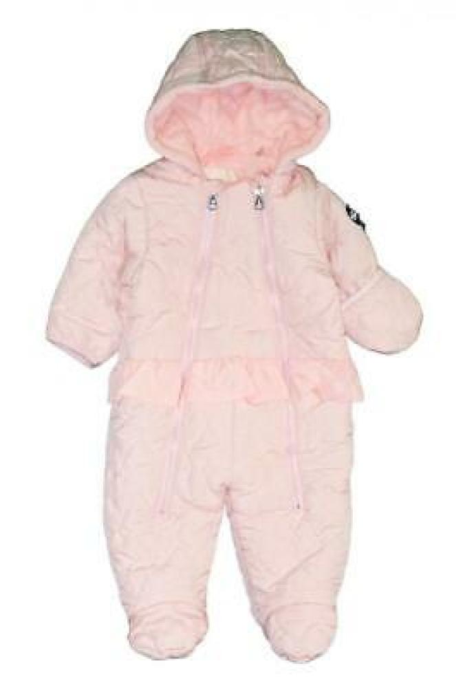 Jessica Simpson Infant Girls Blush Quilted Pram Pram Size 3/6M 6/9M