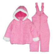 Jessica Simpson Infant Girls Pink Two-Piece Snowsuit Size 12M 18M 24M