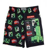 Minecraft Boys Black Printed Pajama Shorts Size 4/5 6/8 10/12 14/16 