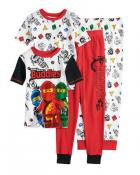 LEGO Ninjago Little/Big Boys' S/S 4pc Pajama Set 4 6 8 10