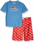 Tommy Bahama Boys S/S Blue 2pc Rashguard Set Size 2T 3T 4T 4 5 6 7