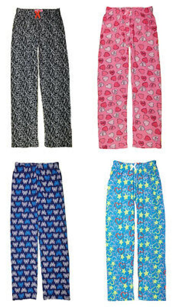 Emme Jordan Women's Printed Four-Pack Pajama Pants Size S M L XL