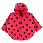 Carter's Girls Red Ladybug Rain Slicker Jacket Size 2T 3T 4T 4 5/6 6X