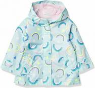 Carter's Girls Light Blue Rainbow Rain Slicker Jacket Size 2T 3T 4T 4 5/6 6X