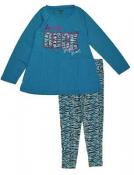 Sugar Sweet Couture Girls Blue 2pc Pajama Set Size 5/6 7/8 