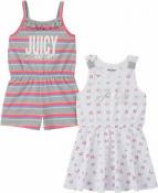 Juicy Couture Girls 2 Pack Romper & Dress Size 2T 3T 4T 4 5 6 6X 7 8/10 12