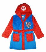 Super Mario Boys Mario Costume Plush Robe Size 4/5 6/7 8 10/12