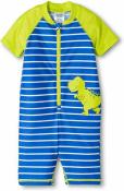 Carter's Infant Boys Blue & Lime Dino 1pc Rashguard Swimsuit Size 3M