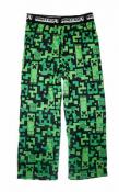 Minecraft Boys Green Printed Pajama Pant Set Size 4/5 6/8 10/12 14/16 $24