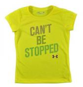 Under Armour Girls Lime Girls Yellow Can't Be Stopped Top Size 4 5 $17.99