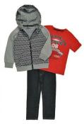 American Hawk Boys Houndstooth Hoodie 3pc Pant Set Size 4 5 6 7