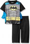 Batman Infant Boys Gray Caped 2pc Pajama Pant Set  18M 24M $36