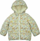 Carter's Girls White Ditsy Floral Puffer Jacket Size 2T 3T 4T 4 5/6 6X