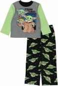 Star Wars Boys Mandalorian  L/S Two Piece Pajama Set Size 4 6 8 10
