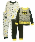 Batman Boys 4pc Pajama Pant Set Size 2T 3T 4T 5T 4 6 8 10