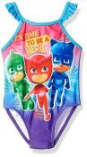 PJ Masks Toddler Girls Time To Be A Hero One-Piece Swimsuit Size 2T