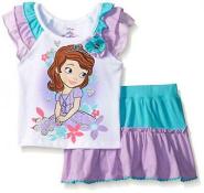 Sofia The First Toddler Girls Character Print Top 2pc Skort Set Size 2T 3T 4T