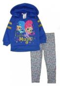 Shimmer And Shine Girls Blue Pull-Over Hoodie & Legging Set Size 2T 3T 4T