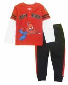 Spider-Man Boys L/S Red Character Top 2pc Sweat Pant Set Size 2T 3T 4T 4 5 6 7