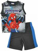 Spider-Man Toddler Boys Tank Top 2pc Short Set Size 2T