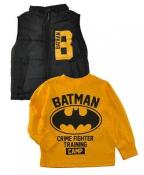Batman Boys Top & Vest Set Size 2T 3T 4T 4 5 6 7
