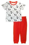 Mickey Mouse Toddler Boys S/S Printed Top Two-Piece Jogger Pant Set Size 3T 4T