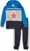 Captain America Toddler Boys L/S Pull-Over Hoodie 2pc Jogger Set Size 2T 3T 4T